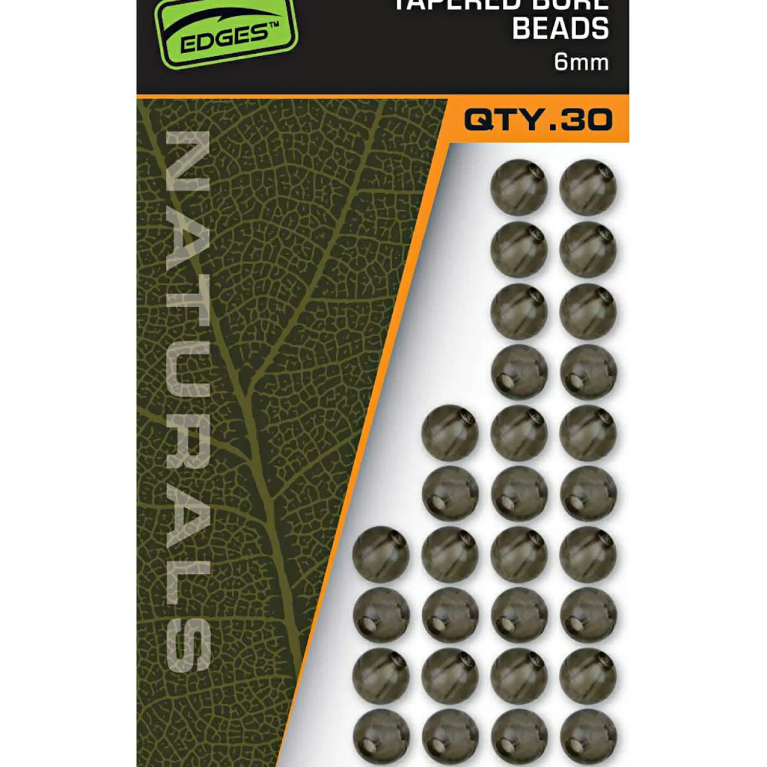 Fox EDGES™ Naturals Tapered Bore Beads - 6mm< Karpfenangeln-Zubehör