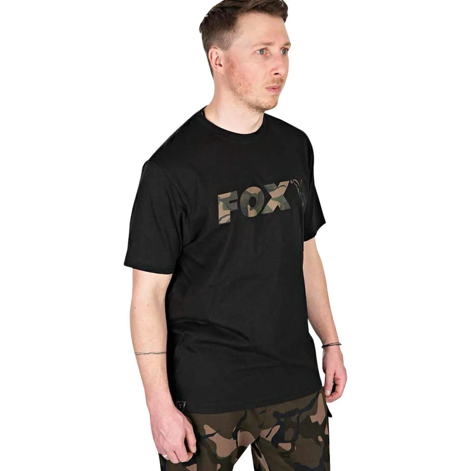 Best Logo T-Shirt Herren (Black Camo) Angelshirts & Angel-Oberteile