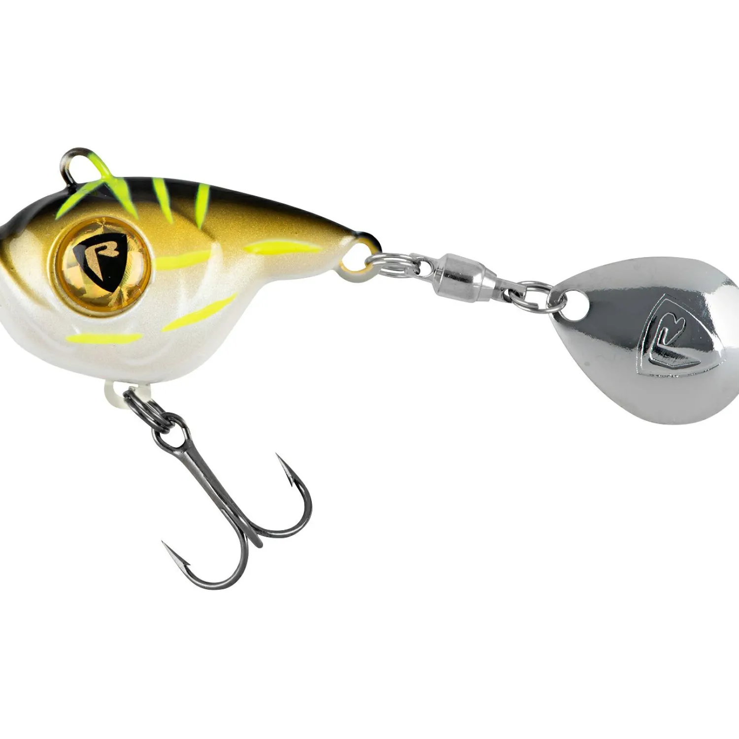 Fox Rage Kunstköder Ultra UV Big Eye Spin (Black & Gold)< Bleikopfspinner