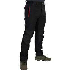 Fox Rage Pro Series Soft Shell Trousers Herren (Grey/Chili Red)< Outdoor- & Angler-Cargohosen