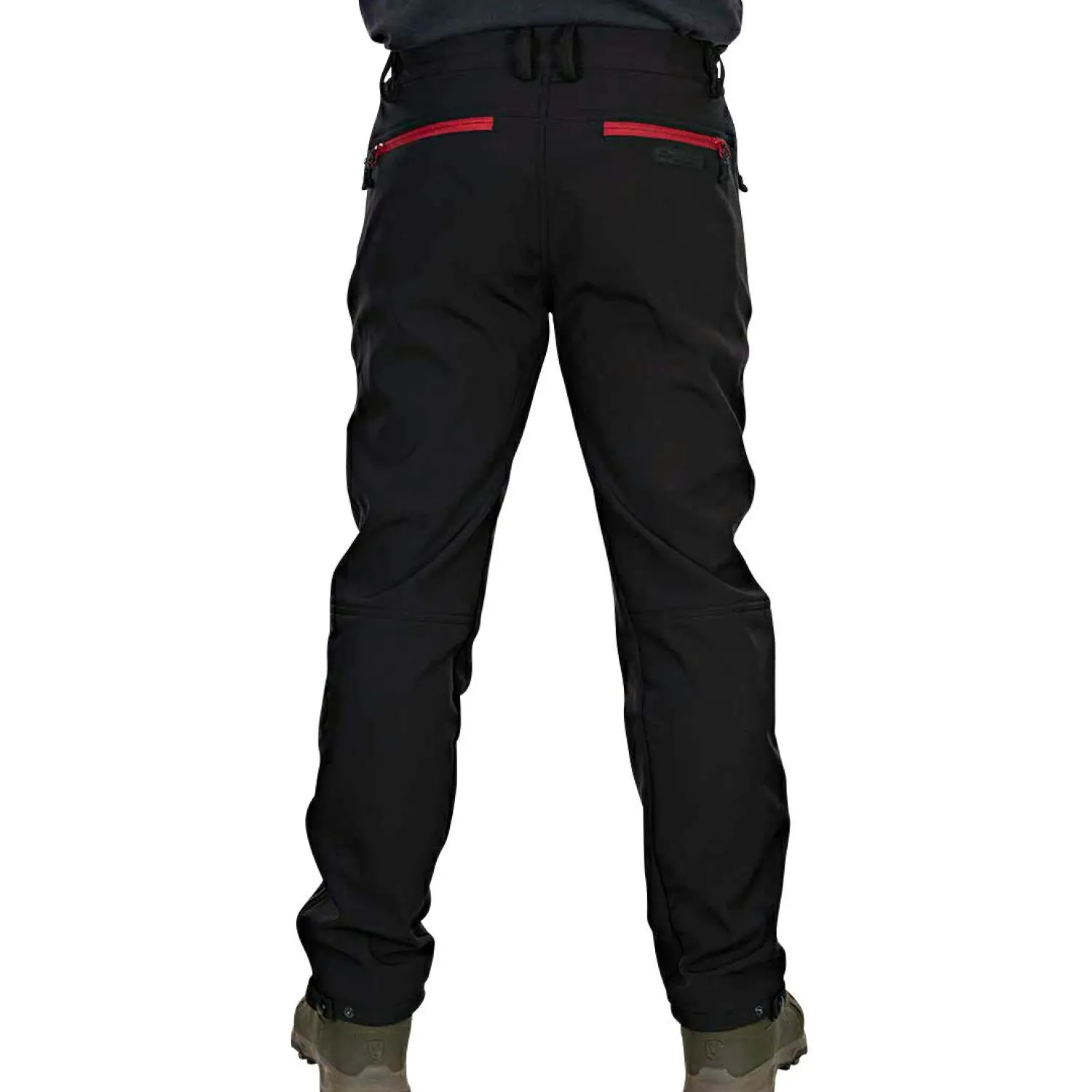 Fox Rage Pro Series Soft Shell Trousers Herren (Grey/Chili Red)< Outdoor- & Angler-Cargohosen
