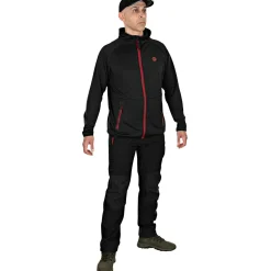 Fox Rage Pro Series Soft Shell Trousers Herren (Grey/Chili Red)< Outdoor- & Angler-Cargohosen