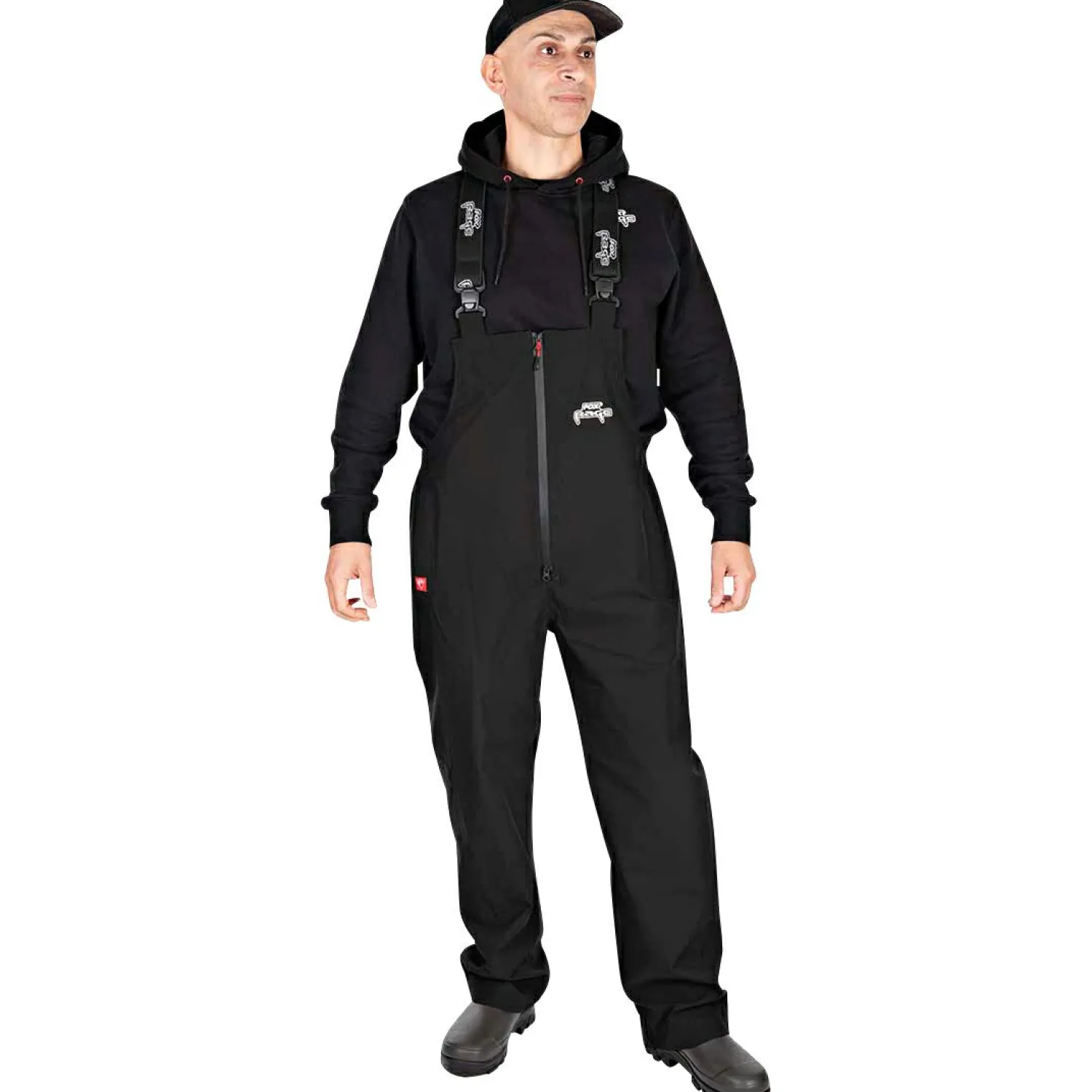 Fox Rage RageWear Rainsuit Salopettes & Jacket Herren (Black)< Angelanzüge