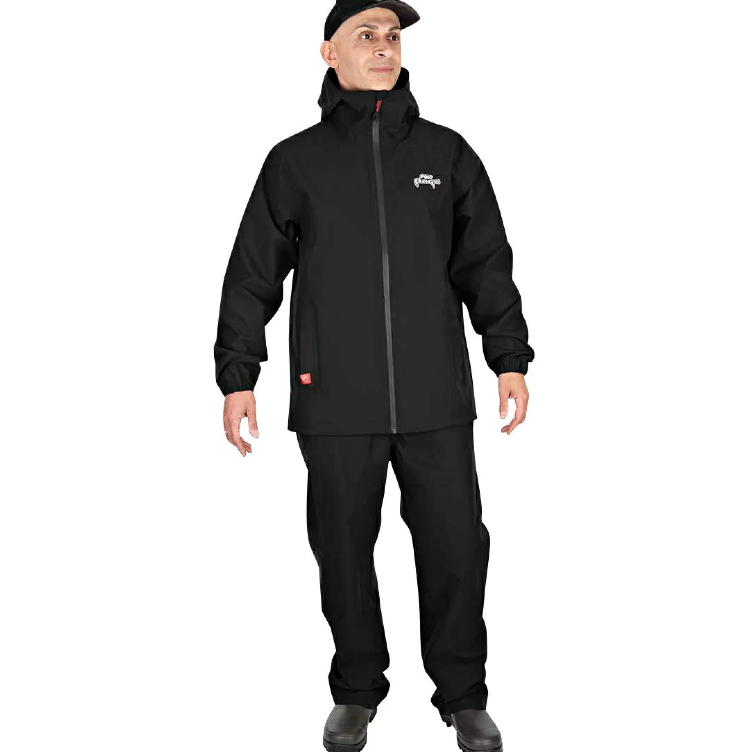 Fox Rage RageWear Rainsuit Salopettes & Jacket Herren (Black)< Angelanzüge