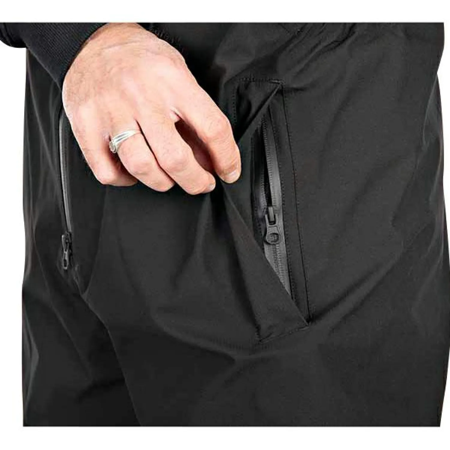 Fox Rage RageWear Rainsuit Salopettes & Jacket Herren (Black)< Angelanzüge