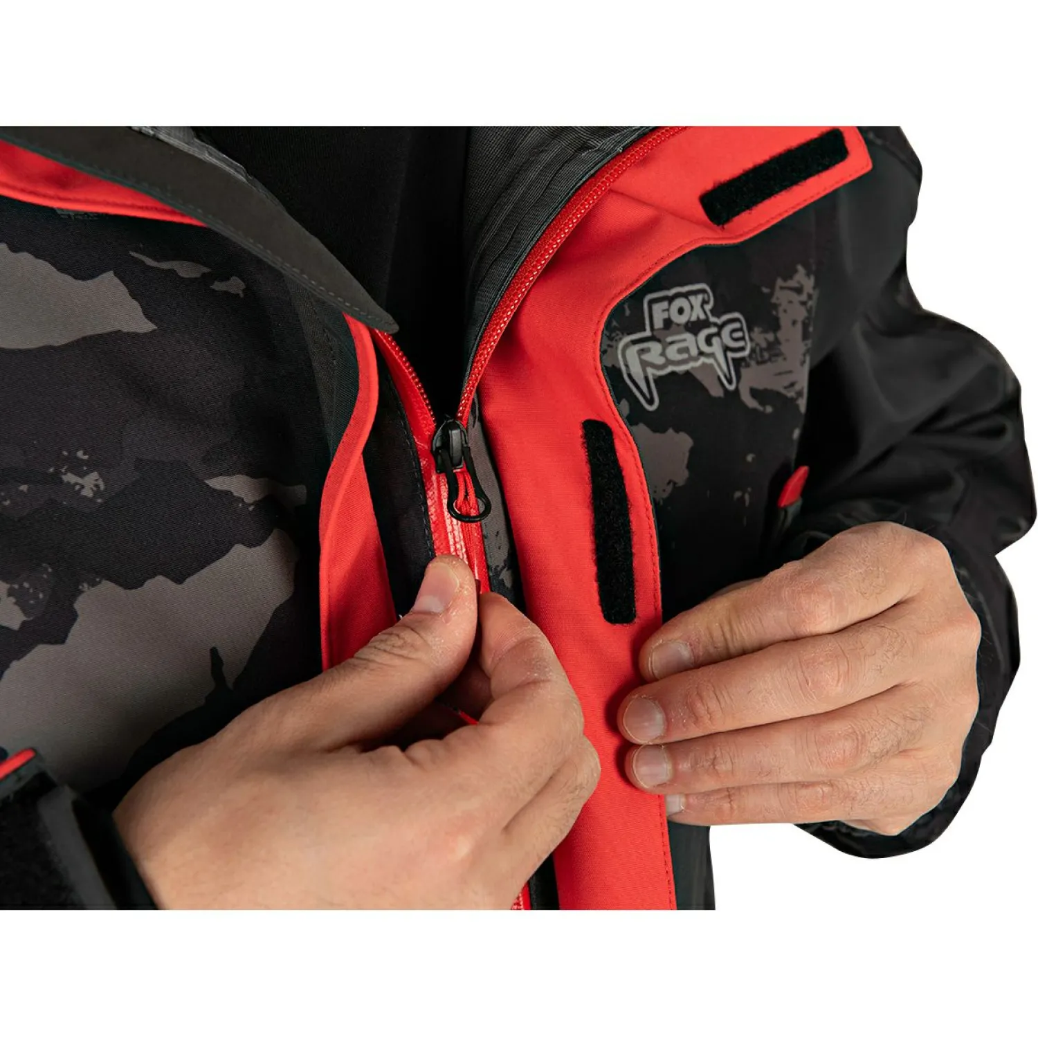 Fox Rage RS Triple-Layer Jacket Herren (Black/Camo)< Outdoor- & Angel-Jacken