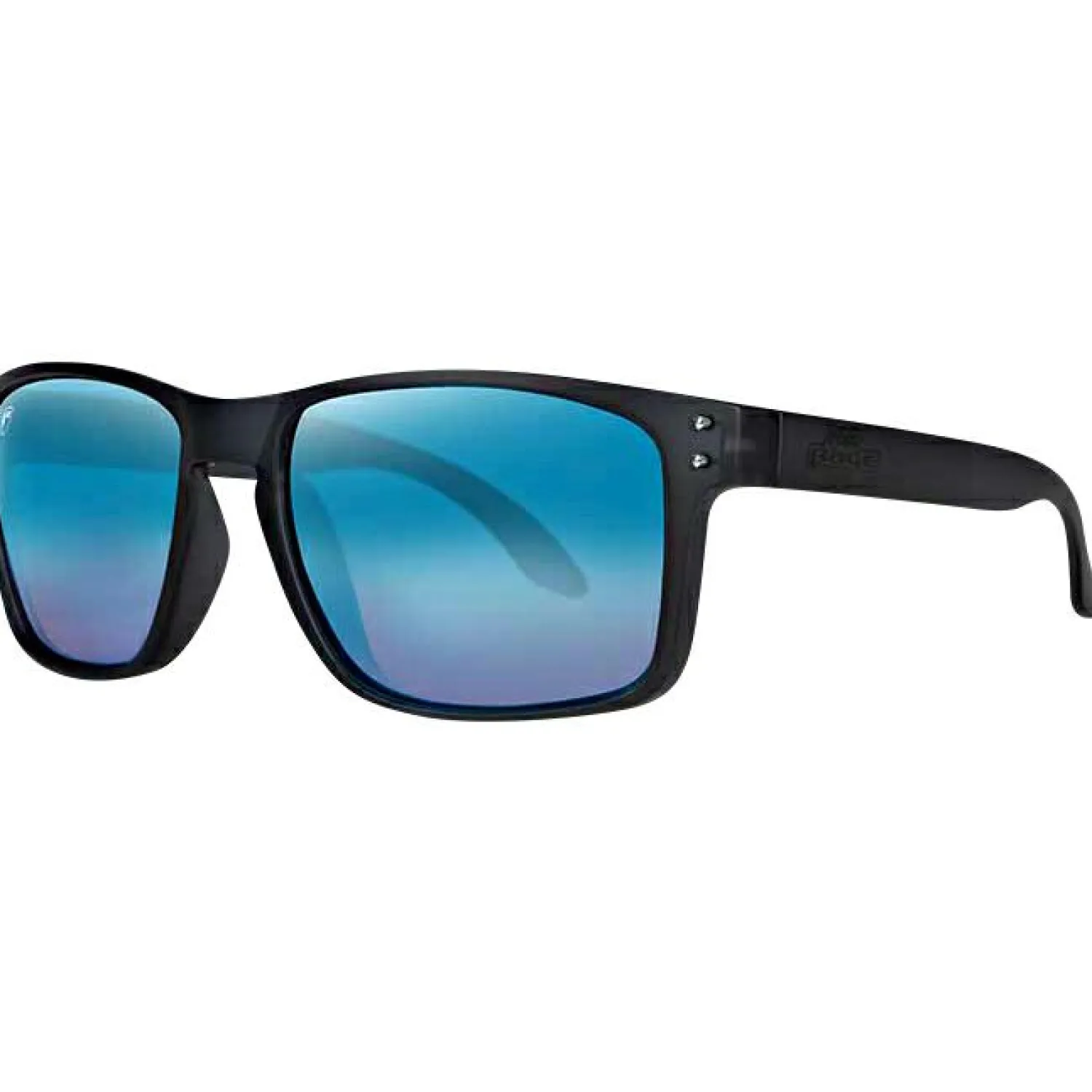 Clearance Transparent Black Eyewear (Brown Lens/Mirror Blue) Angelbrillen & Polbrillen