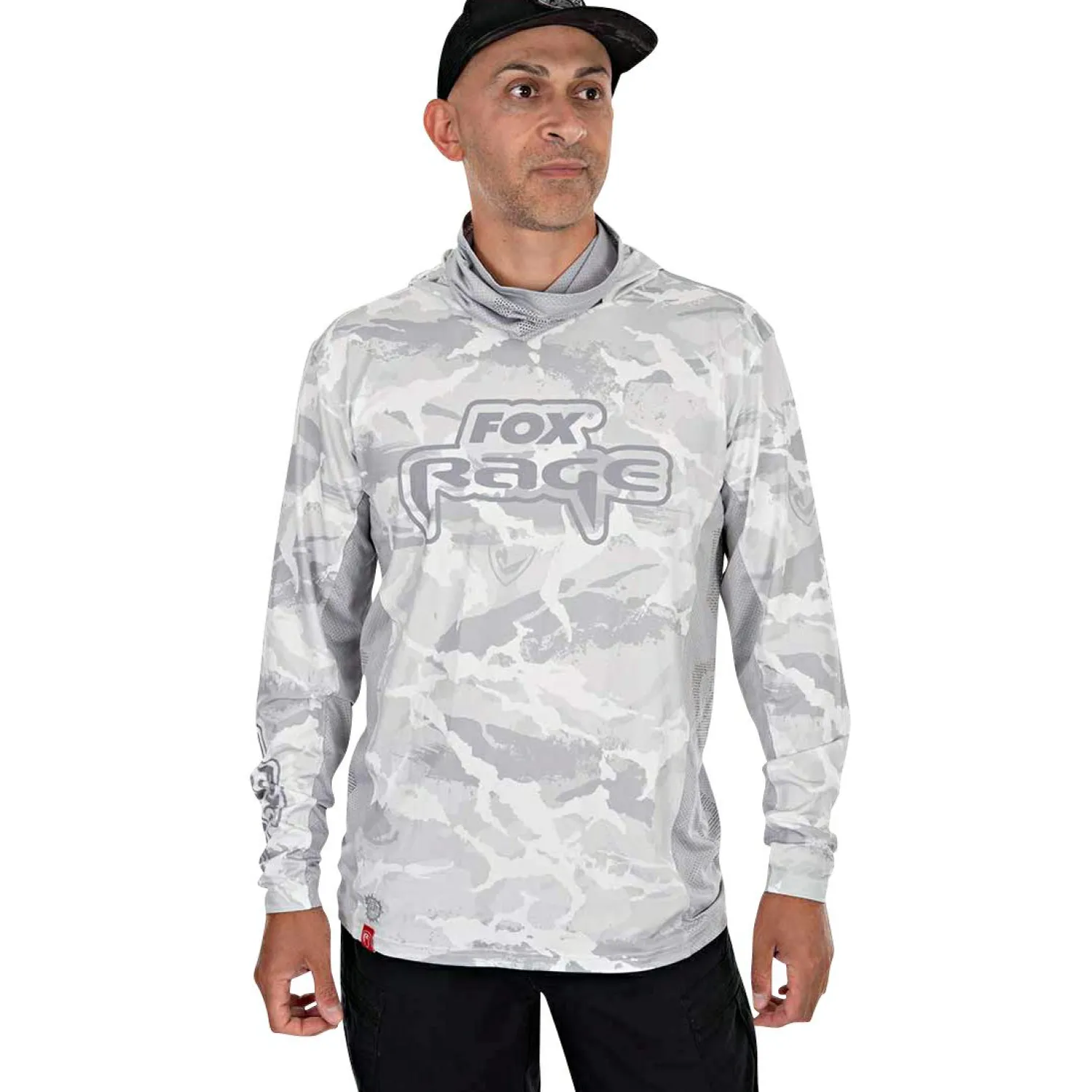 Clearance UV Hooded Top Herren (Light Camo) Angelpullover & -Strickjacken