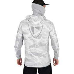 Clearance UV Hooded Top Herren (Light Camo) Angelpullover & -Strickjacken