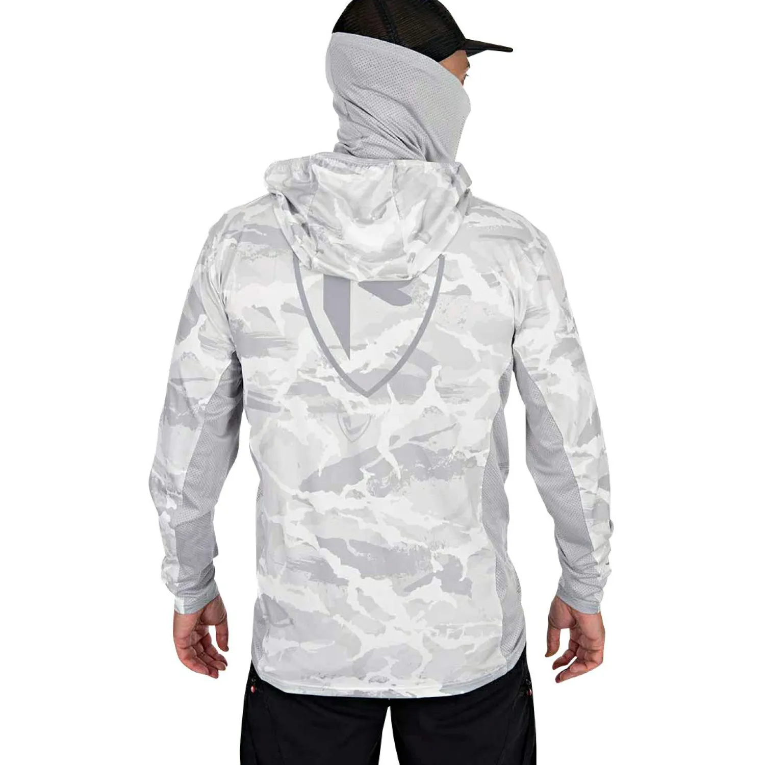 Clearance UV Hooded Top Herren (Light Camo) Angelpullover & -Strickjacken