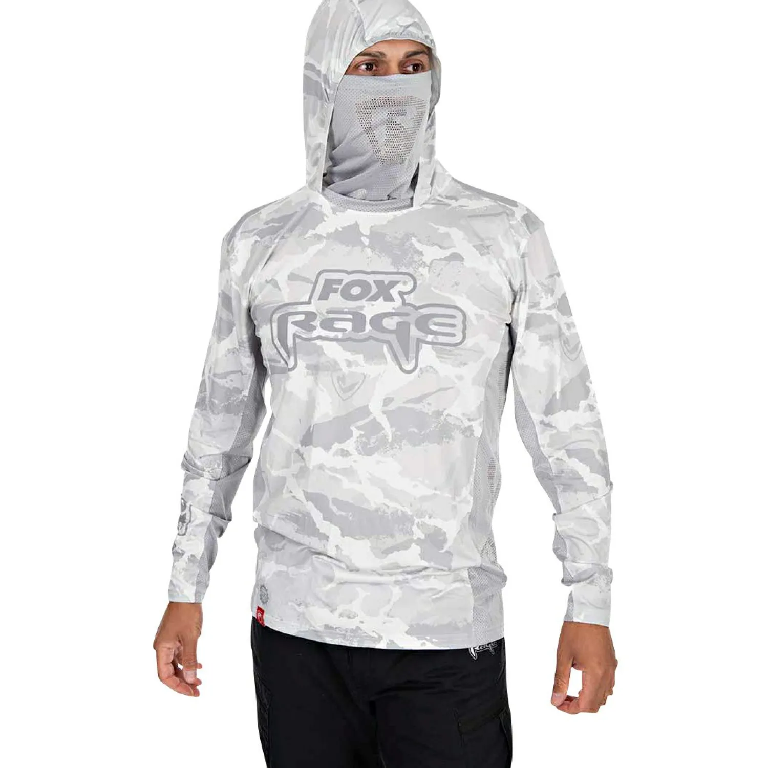 Clearance UV Hooded Top Herren (Light Camo) Angelpullover & -Strickjacken