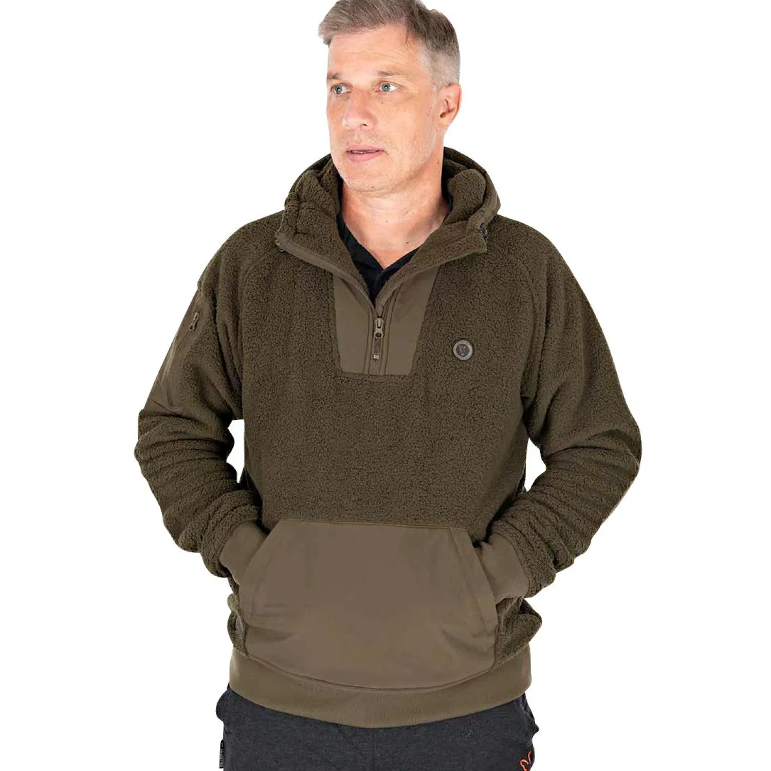 Hot Sherpa Hybrid Jacket Herren (Olive) Outdoor- & Angel-Jacken