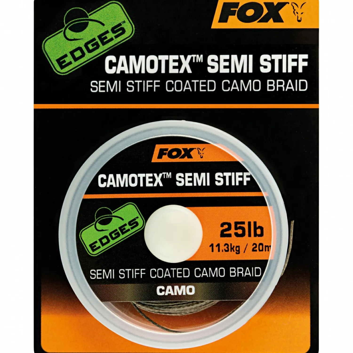 Vorfachschnur Edges™ Camotex Semi-Stiff Karpfenschnüre|Karpfenschnüre