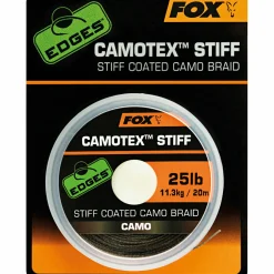 Fox Vorfachschnur Edges™ Camotex Stiff< Karpfenschnüre|Karpfenschnüre