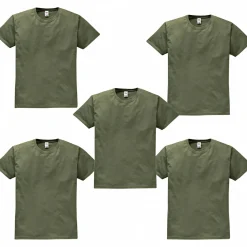 Best 5er-Set: T-Shirts Herren (Khaki) Angelshirts & Angel-Oberteile