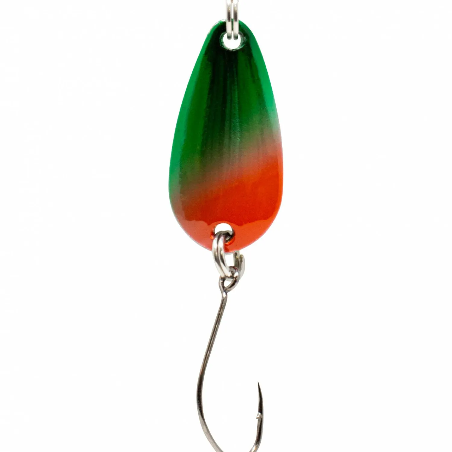 Online Bee Spoon 1,8 g (Grün-Orange/Grün-Gold-Glitter) Forellenangeln-Zubehör|Trout Spoons