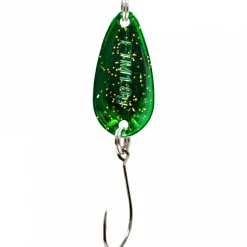 Online Bee Spoon 1,8 g (Grün-Orange/Grün-Gold-Glitter) Forellenangeln-Zubehör|Trout Spoons