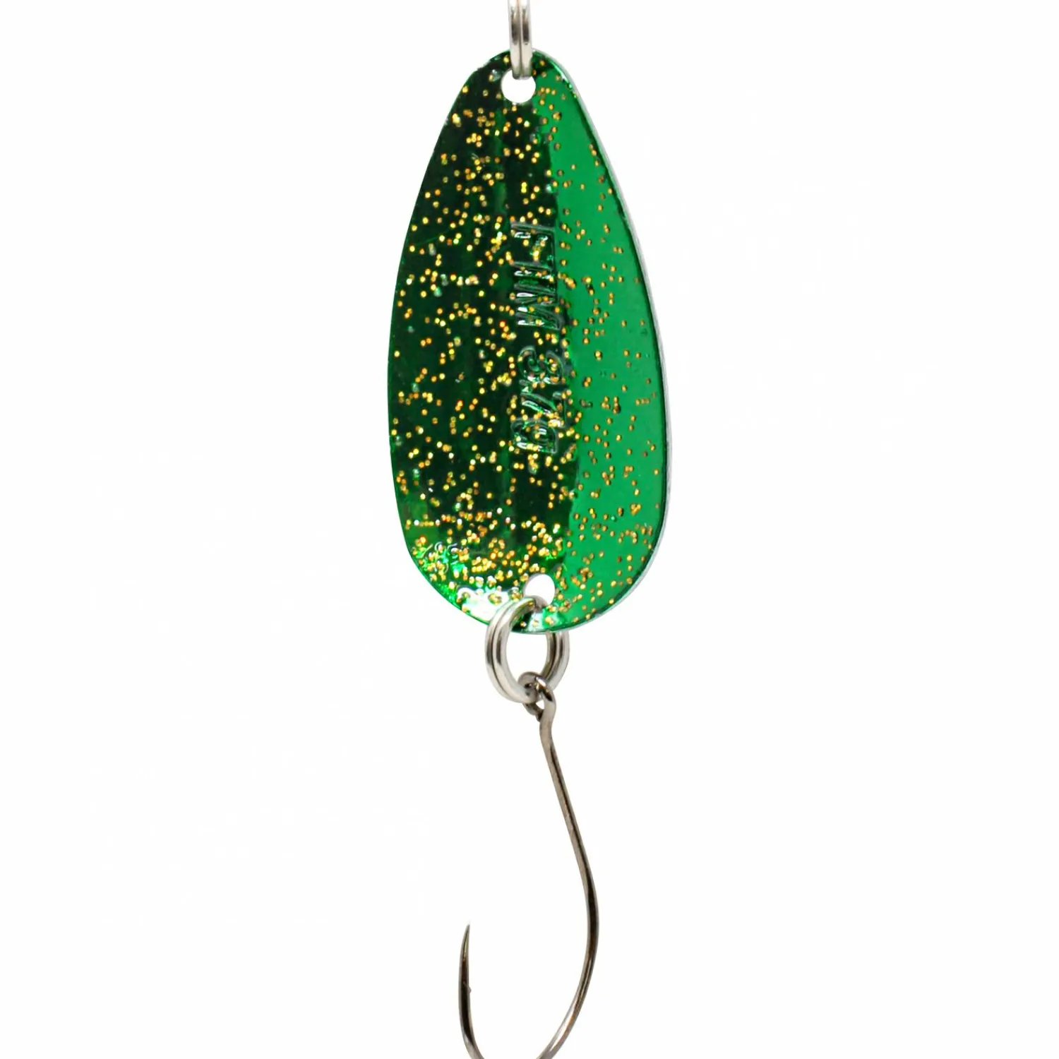 Sale Bee Spoon 3,7 g (Schwarz-Grün-Glitter/Grün-Gold-Glitter) Forellenangeln-Zubehör|Trout Spoons