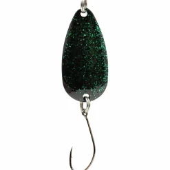 Sale Bee Spoon 3,7 g (Schwarz-Grün-Glitter/Grün-Gold-Glitter) Forellenangeln-Zubehör|Trout Spoons