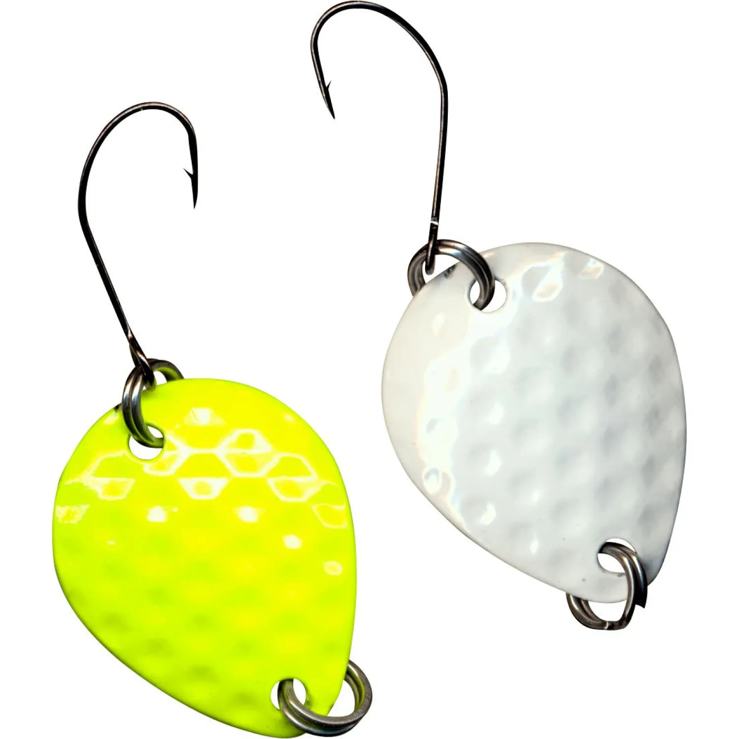 FTM Blinker Bilg Spoon (Weiß/UV Gelb)< Trout Spoons|Trout Spoons