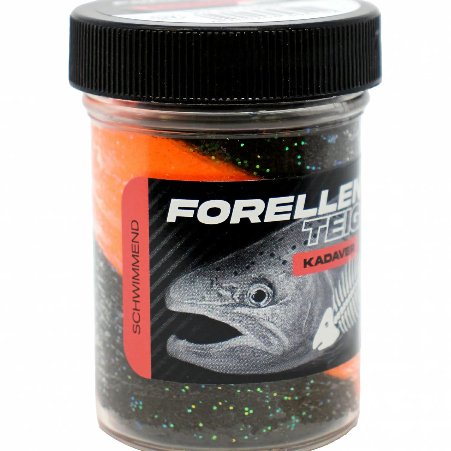 FTM Forellenteig (schwarz/orange)< Forellenangeln-Zubehör|Forellenfutter & Forellenteige