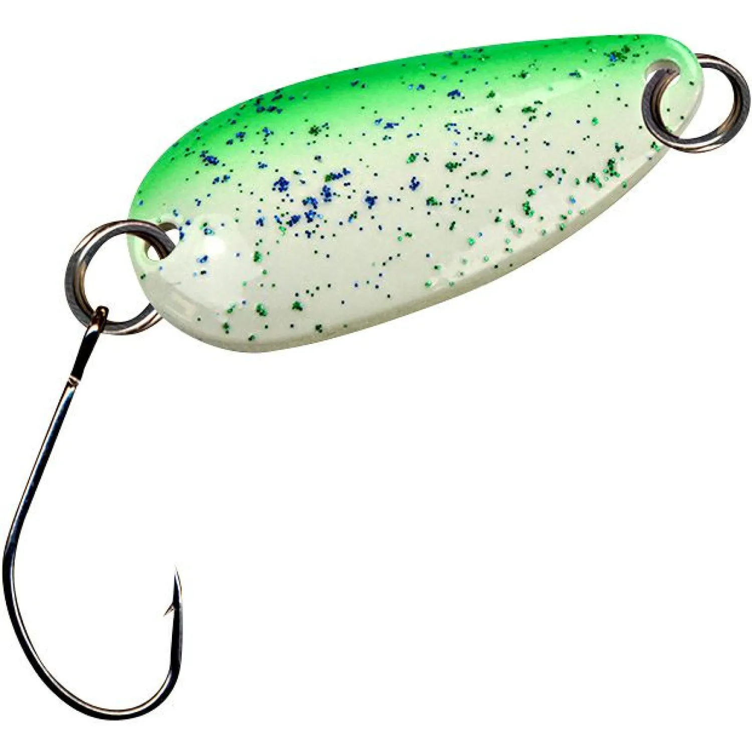 FTM Trout Spoon Bee (Grün/Weiß, Silber UV)< Trout Spoons|Trout Spoons