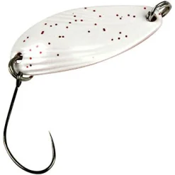 Outlet Trout Spoon Break (2,2 g, Weiß gepunktet/Kupfer) Trout Spoons|Trout Spoons