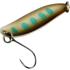 FTM Trout Spoon Hammer (3,2 g, Kupfer/Blaue Punkte)< Trout Spoons|Trout Spoons