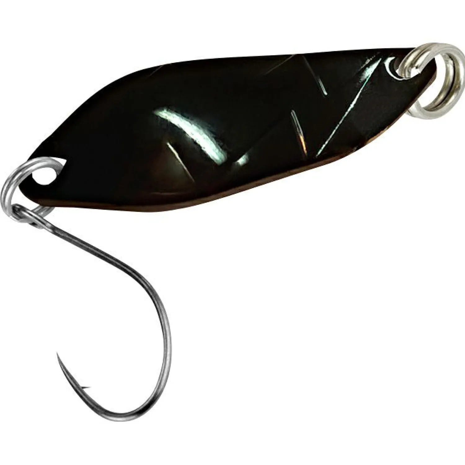 New Trout Spoon Strike (2,1 g, Schwarz/Gelb UV) Trout Spoons|Trout Spoons