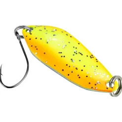 FTM Trout Spoon Strike (2,1 g, Schwarz/Gelb UV)< Trout Spoons|Trout Spoons