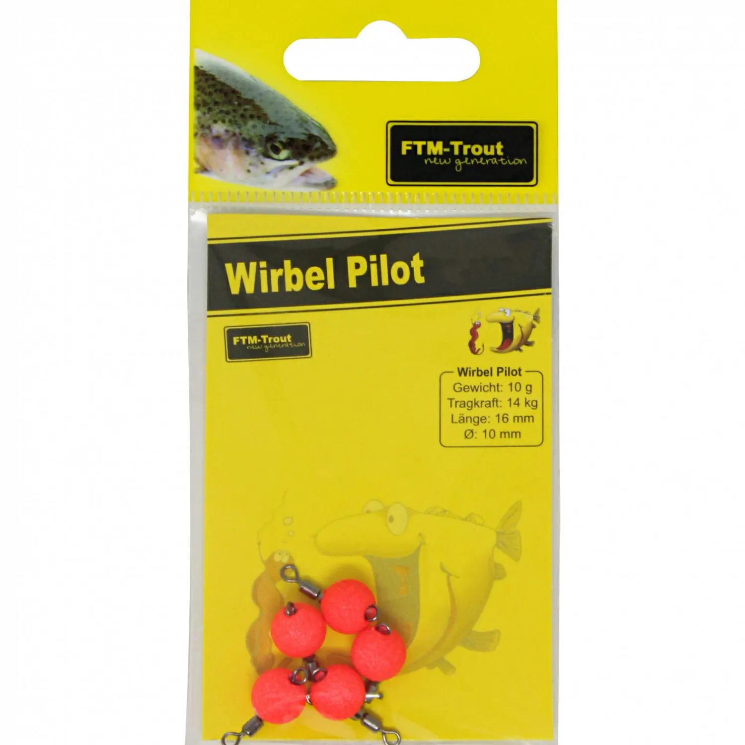 Best Wirbel Pilot, rot Forellenposen|Forellenangeln-Zubehör