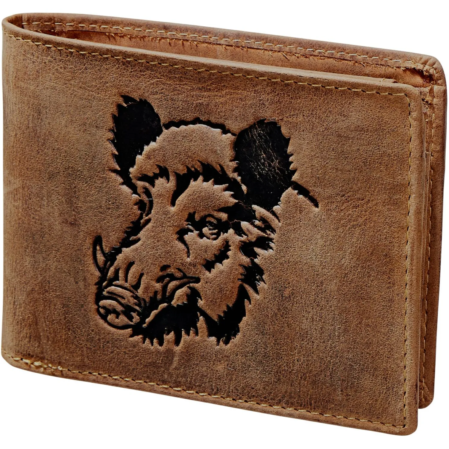 New Greenburry Vintage Scheintasche 2-teilig Wildschwein (Leder) Sonstige Angel-Accessoires