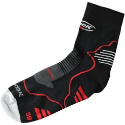 Best Cima 2 Funktionssocken Unisex, kurz (Black/Grey/Red) Outdoor- & Angel-Socken