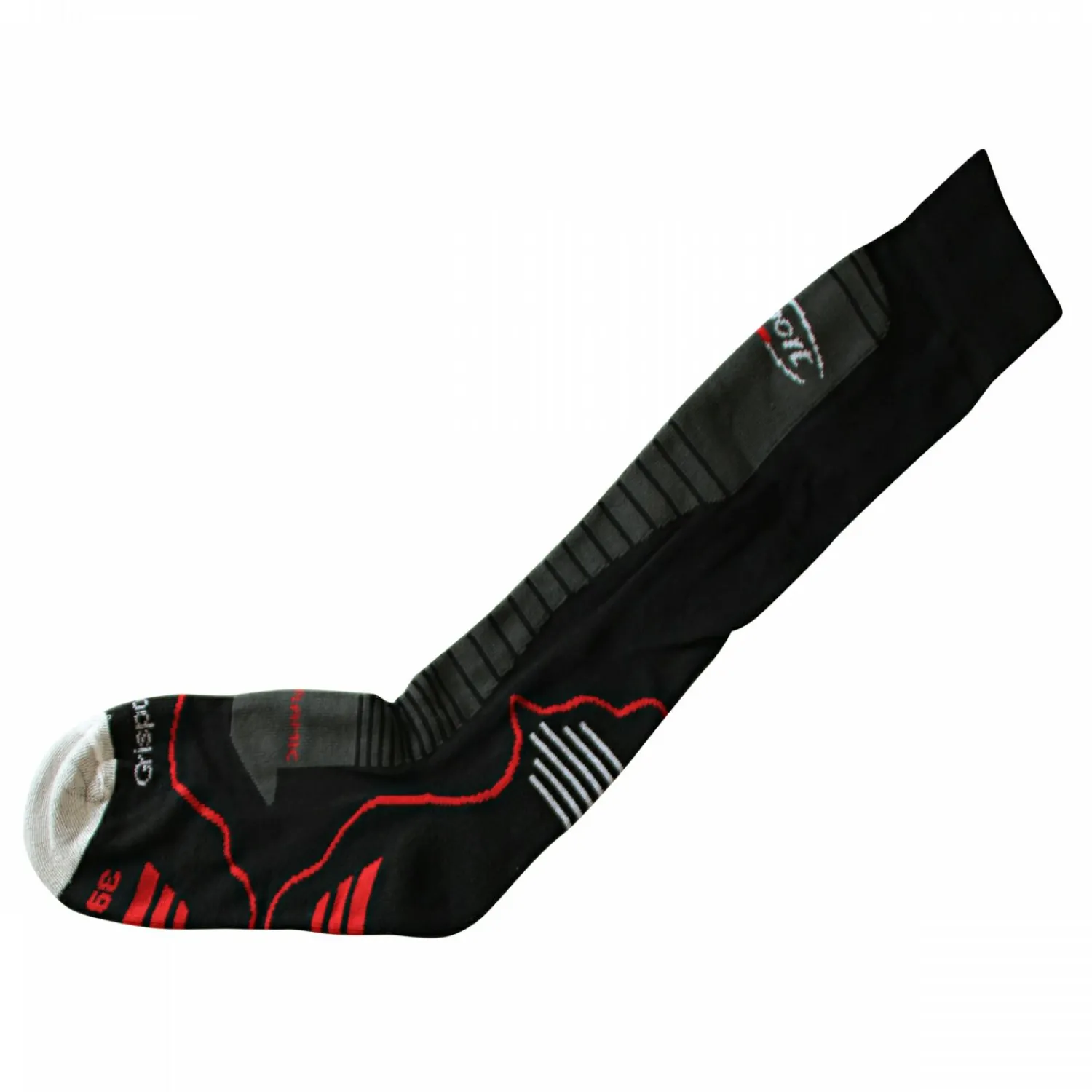 Best Cima 2 Funktionssocken Unisex, lang (Black/Grey/Red) Outdoor- & Angel-Socken