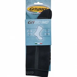 Outlet GRITech Mid Funktionssocken Unisex, lang (Black) Outdoor- & Angel-Socken