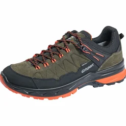 Grisport Scamosciato Halbschuhe Herren (Olive/Orange)< Angel- & Outdoor-Schuhe