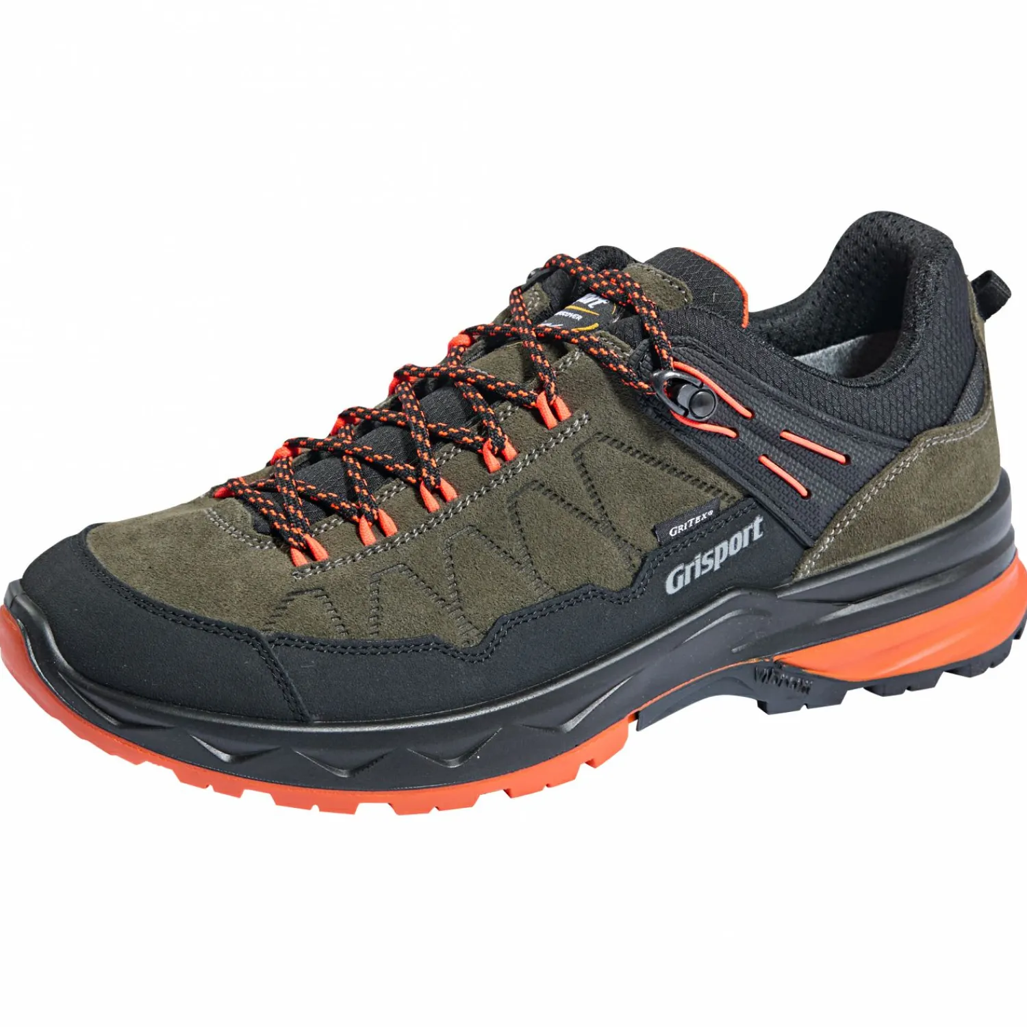 Grisport Scamosciato Halbschuhe Herren (Olive/Orange)< Angel- & Outdoor-Schuhe