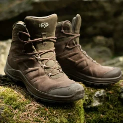 Haix Black Eagle Nature GTX Mid Herren (Brown/Green)< Angelstiefel & Outdoor Boots
