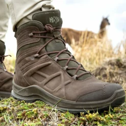 Haix Black Eagle Nature GTX Mid Herren (Brown/Green)< Angelstiefel & Outdoor Boots