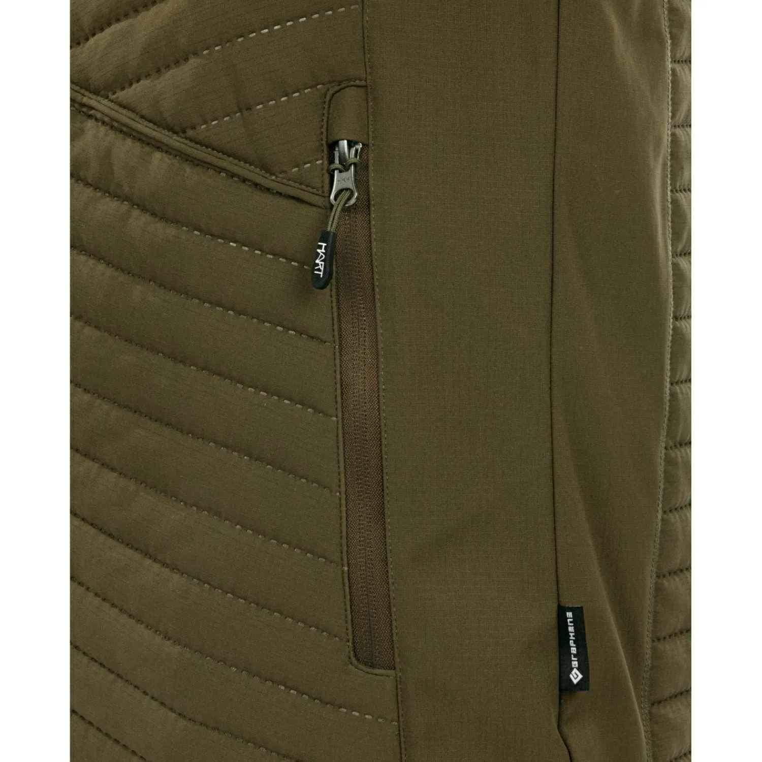 Best Ibice Hoodie Hybridjacke Herren (Dunkeloliv) Outdoor- & Angel-Jacken