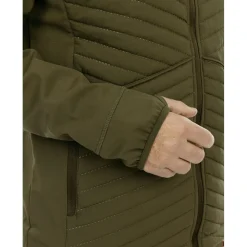 Best Ibice Hoodie Hybridjacke Herren (Dunkeloliv) Outdoor- & Angel-Jacken
