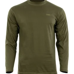 Clearance Lodge Longsleeve Herren (Dark Olive) Angelpullover & -Strickjacken