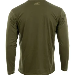 Clearance Lodge Longsleeve Herren (Dark Olive) Angelpullover & -Strickjacken
