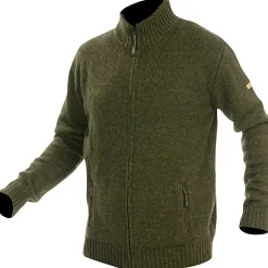 Best Nevis-FZ Strickjacke Herren (Dunkeloliv) Angelpullover & -Strickjacken