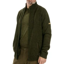 Best Nevis-FZ Strickjacke Herren (Dunkeloliv) Angelpullover & -Strickjacken