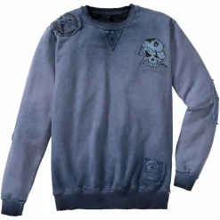 Outlet Carpfishing Crank Forever Pullover Unisex (Marine) Angelpullover & -Strickjacken
