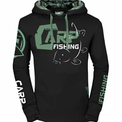 Discount Carpfishing Eco 2.0 Hoodie Unisex (Black) Angelpullover & -Strickjacken