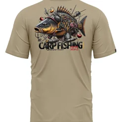 Hotspot Carpfishing Punk T-Shirt Herren (Sand)< Angelshirts & Angel-Oberteile