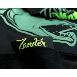 Hot Fishing Mania Zander Polo-Shirt Herren (Black) Angelshirts & Angel-Oberteile