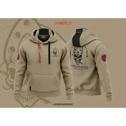 Outlet Hardheaded Hoodie Herren (Light Brown) Angelpullover & -Strickjacken
